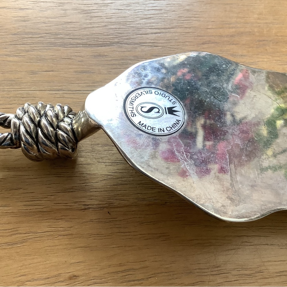 Studio Silversmiths Rope Cake Knife / Server - Picture 2 of 3